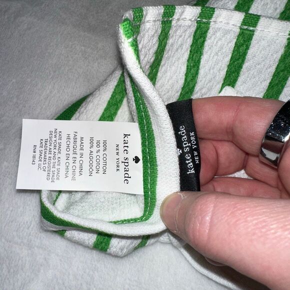 Kate Spade Colorful Drink Pattern Kitchen Dish Towels Set of 2 NWT - Picture 5 of 6